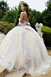 GLS by Gloria GL3504 Illusion Bodice Off-The-Shoulder Quince Gown