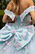 GLS by Gloria GL3523 Off-The-Shoulder Illusion Corset Quince Dress