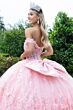 GLS by Gloria GL3526 Removable Bow Sweetheart Neck Quince Dress