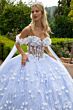 GLS by Gloria GL3571 Back Streamer Illusion Bodice Quince Dress