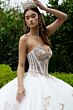 GLS by Gloria GL3578 Jeweled Topper Sheer Train Quince Dress