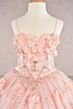 Elizabeth K GK105 Hooded Cape Floral Applique Mini Pageant Gown
