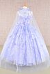 Elizabeth K GK105 Hooded Cape Floral Applique Mini Pageant Gown