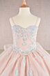 Elizabeth K GK106 Back Bow Sweetheart Neck Mini Pageant Gown