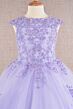 Elizabeth K GK108 Bateau Neck Cap Sleeve Mini Pageant Gown