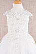 Elizabeth K GK108 Bateau Neck Cap Sleeve Mini Pageant Gown