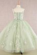 Elizabeth K GK109 Applique Strap Lace-Up Back Mini Pageant Gown