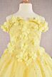 Elizabeth K GK110 Cold-Shoulder Floral Applique Mini Pageant Dress