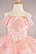 Elizabeth K GK112 Embroidered Cold-Shoulder Mini Pageant Dress