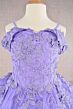 Elizabeth K GK112 Embroidered Cold-Shoulder Mini Pageant Dress