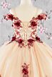 Elizabeth K GK115 Floral Sweetheart Neck Junior Pageant Dress