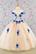 Elizabeth K GK115 Floral Sweetheart Neck Junior Pageant Dress