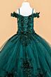 Elizabeth K GK121 Floral Cold-Shoulder Junior Pageant Dress
