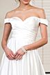 Elizabeth K GL1908 A-Line Satin Off The Shoulder Wedding Dress