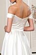 Elizabeth K GL1908 A-Line Satin Off The Shoulder Wedding Dress