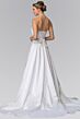 Elizabeth K GL2201 Strapless A-Line Pleated Satin Bridal Gown