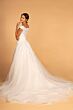 GLS by Gloria GL2596 Illusion Back Off-The-Shoulder Lace Bridal Dress