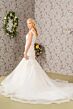 GLS by Gloria GL3490 Plunging Off The Shoulder Trumpet Wedding Gown