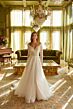 GLS by Gloria GL3530 Long Sleeve Hug-Shoulder Neck Wedding Dress