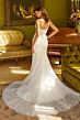 GLS by Gloria GL3532 Corset Bodice Cape Train Wedding Gown