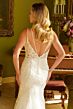 GLS by Gloria GL3533 Strappy Back Plunging Neck Wedding Gown