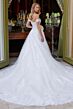 GLS by Gloria GL3534 Scalloped Hem Sweetheart Neck Wedding Gown