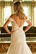 GLS by Gloria GL3537 Cold Shoulder Embroidered Wedding Dress