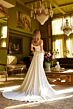 GLS by Gloria GL3545 Off-The-Shoulder Removable Train Wedding Dress