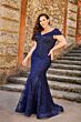 Ivonne D Exclusively for Mon Cheri 221D42 Portrait Neckline Lace Dress