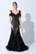 Ivonne D Exclusively for Mon Cheri 221D43 Cold Shoulder Lace Dress