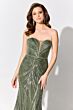 Ivonne D Exclusively for Mon Cheri ID305 Plunging Neck Beaded Dress