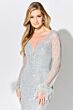 Ivonne D Exclusively for Mon Cheri ID308 Long Sleeve Embellished Dress