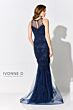 Ivonne D Exclusively for Mon Cheri ID310 Scoop Neck Embroidered Dress