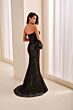 Ivonne D ID2201 Side Drape Strapless Slim-Flare Dress