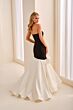 Ivonne D ID2209 Plunging Sweetheart Neck Trumpet Dress