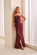 Ivonne D ID2210 Overskirt Strapless Mikado Dress
