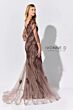 Ivonne D Exclusively for Mon Cheri ID317 V-Neck Illusion Sleeve Dress