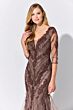 Ivonne D Exclusively for Mon Cheri ID317 V-Neck Illusion Sleeve Dress