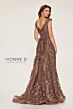 Ivonne D by Mon Cheri ID801 V-Neck Removable Overskirt Lace Dress