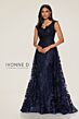 Ivonne D by Mon Cheri ID801 V-Neck Removable Overskirt Lace Dress