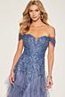 Ivonne D by Mon Cheri ID806 Ruffle Skirt Off-The-Shoulder Dress