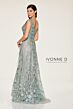 Ivonne D by Mon Cheri ID807 Cap Sleeve Plunging Neck Dress