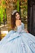 House of Wu 80047 Applique Strap Sweetheart Neck Quinceanera Dress