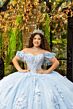 House of Wu 80047 Applique Strap Sweetheart Neck Quinceanera Dress