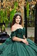 House of Wu 80047 Applique Strap Sweetheart Neck Quinceanera Dress