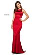 Sherri Hill 53392 Criss Cross Back Jewel Neck Dress