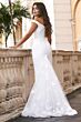Sherri Hill 71102 Lace Train Off The Shoulder Wedding Dress