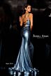 Jessica Angel 2314 Lace-Up Back Metallic Dress