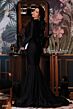 Jessica Angel 325 Long Sleeves Plunging Neck Dress