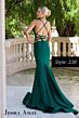 Jessica Angel 338 Lace-Up Back V-Neck Dress